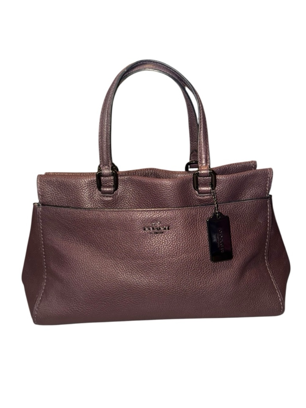 Coach Fulton Pebbled Leather Satchel Bag